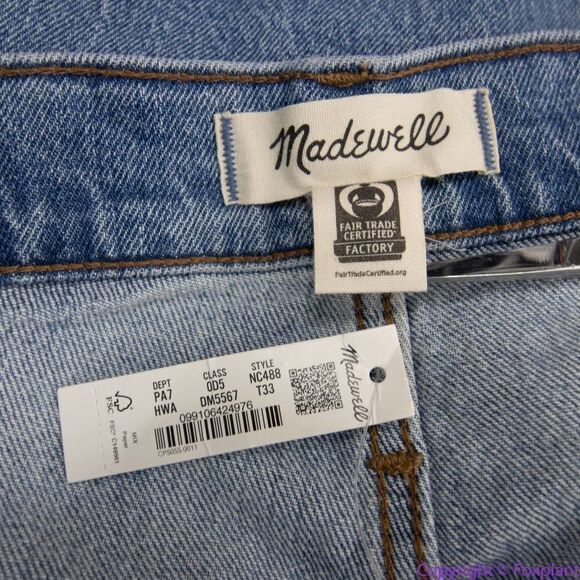 NEW Madewell The Tall Perfect Vintage Straight Jean in Hoye Wash, 33T - Picture 10 of 14